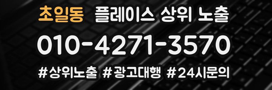 초일동 플레이스 상위 노출