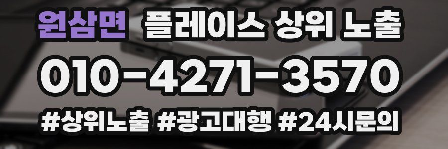 원삼면 플레이스 상위 노출
