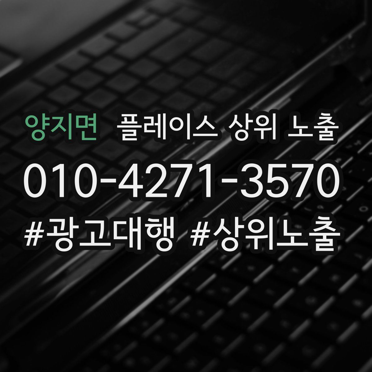 양지면 플레이스 상위 노출