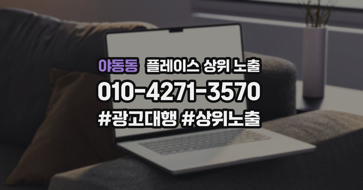 야동동 플레이스 상위 노출