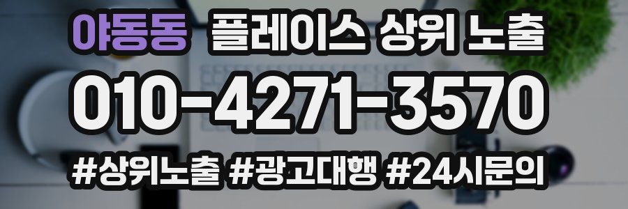 야동동 플레이스 상위 노출