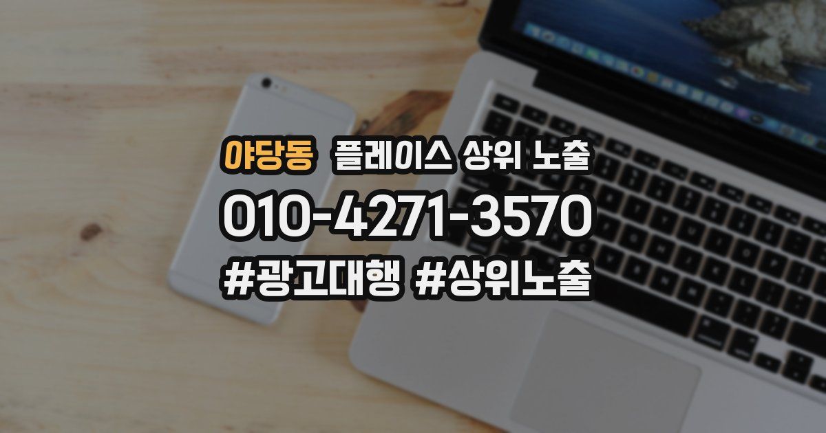 야당동 플레이스 상위 노출