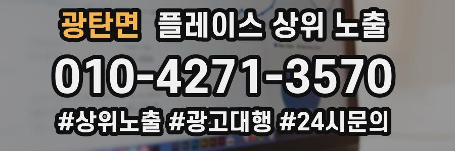 광탄면 플레이스 상위 노출