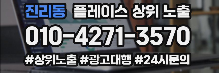 진리동 플레이스 상위 노출