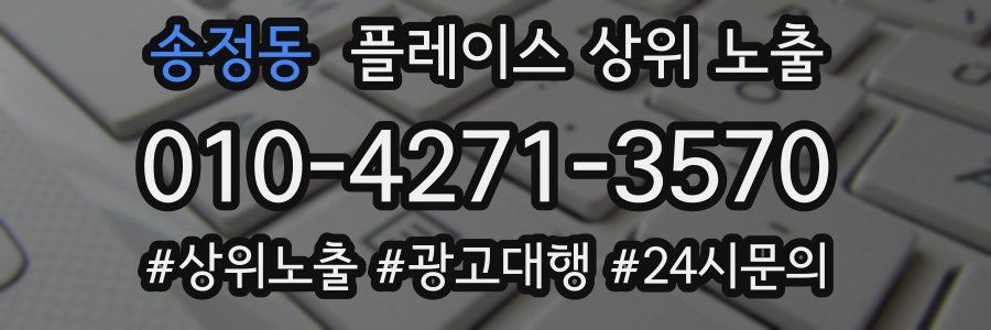 송정동 플레이스 상위 노출