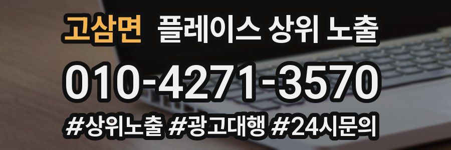 고삼면 플레이스 상위 노출