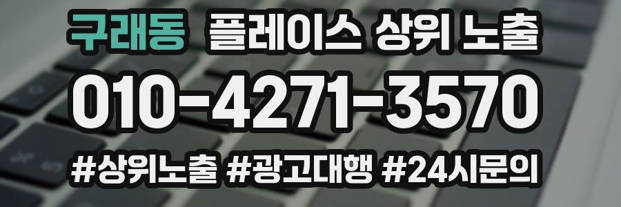 구래동 플레이스 상위 노출