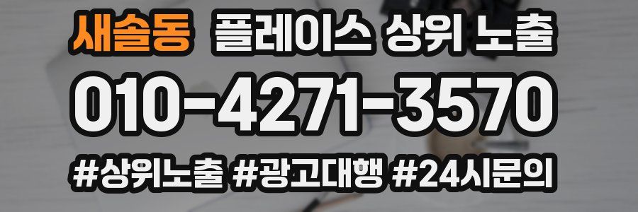 새솔동 플레이스 상위 노출