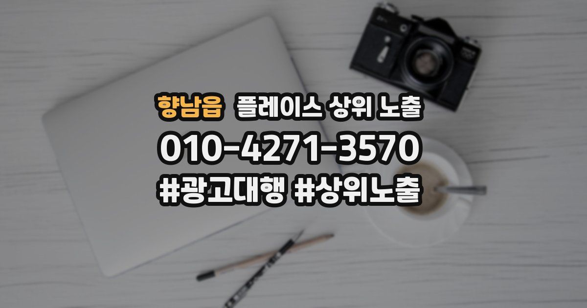향남읍 플레이스 상위 노출