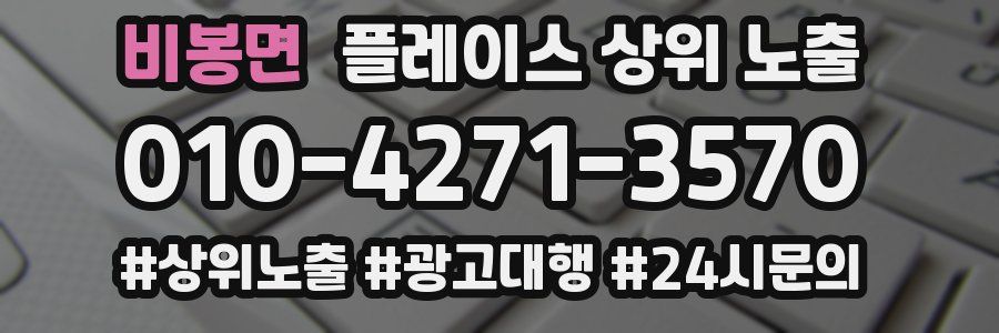 비봉면 플레이스 상위 노출