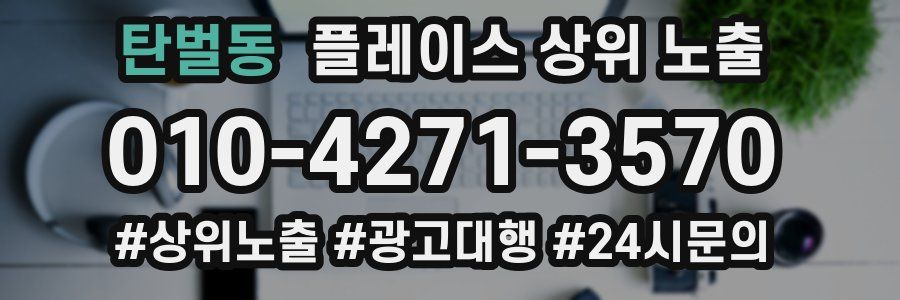 탄벌동 플레이스 상위 노출