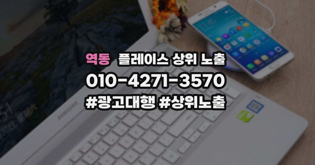 역동 플레이스 상위 노출