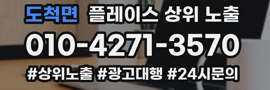 도척면 플레이스 상위 노출