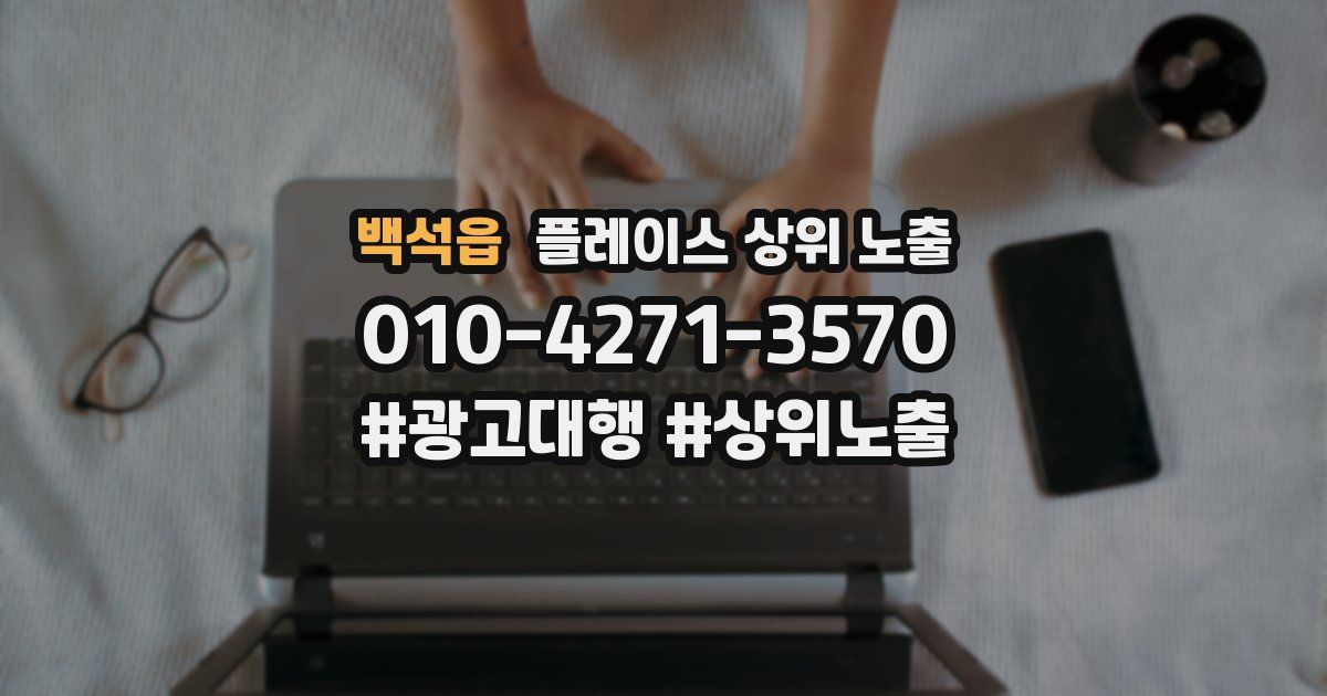 백석읍 플레이스 상위 노출