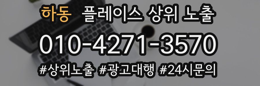 하동 플레이스 상위 노출