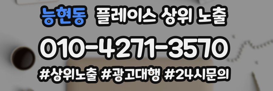 능현동 플레이스 상위 노출