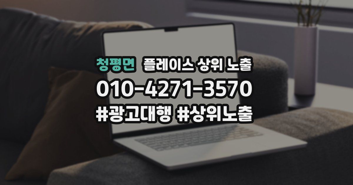 청평면 플레이스 상위 노출
