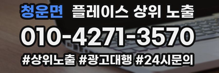 청운면 플레이스 상위 노출