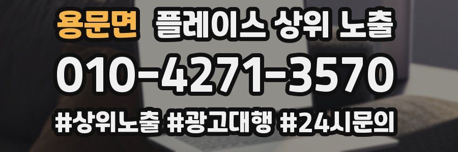용문면 플레이스 상위 노출