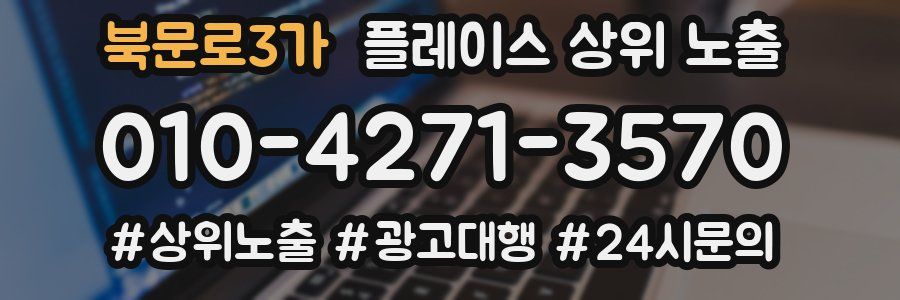 북문로3가 플레이스 상위 노출
