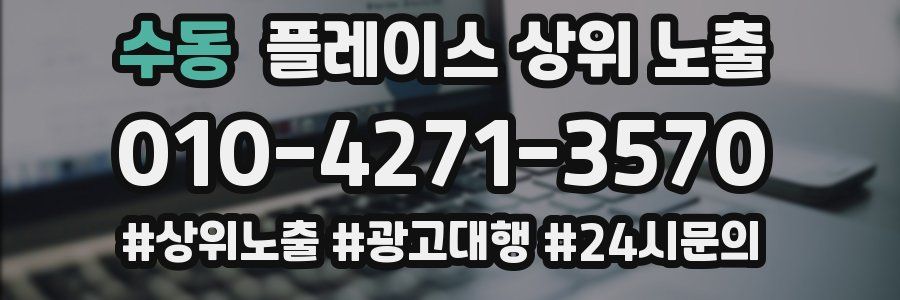 수동 플레이스 상위 노출