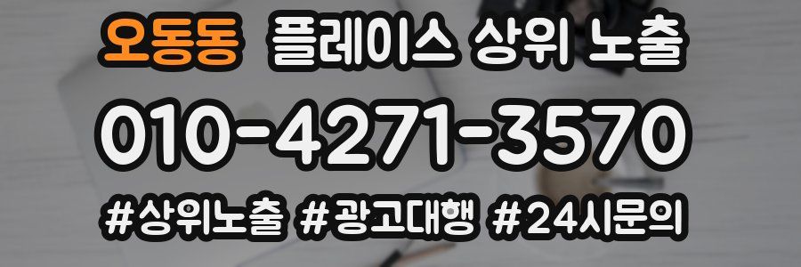오동동 플레이스 상위 노출
