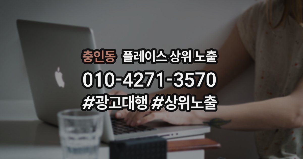 충인동 플레이스 상위 노출