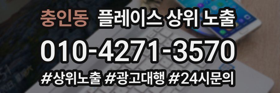 충인동 플레이스 상위 노출