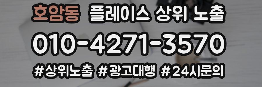 호암동 플레이스 상위 노출