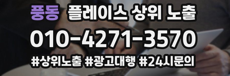 풍동 플레이스 상위 노출