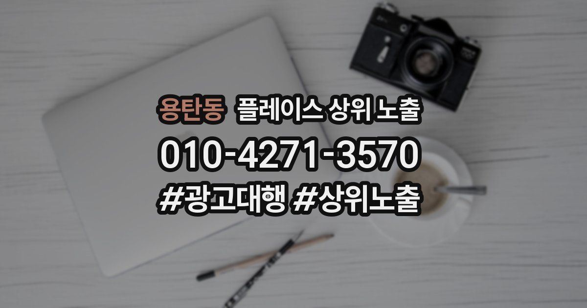 용탄동 플레이스 상위 노출