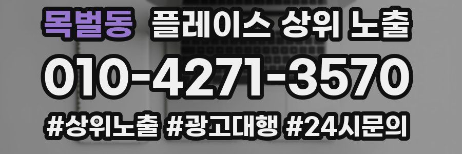 목벌동 플레이스 상위 노출