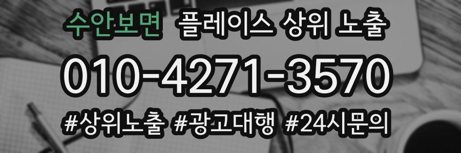 수안보면 플레이스 상위 노출