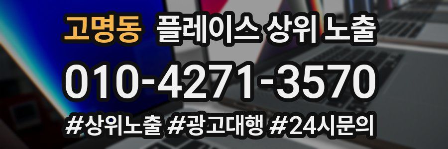 고명동 플레이스 상위 노출