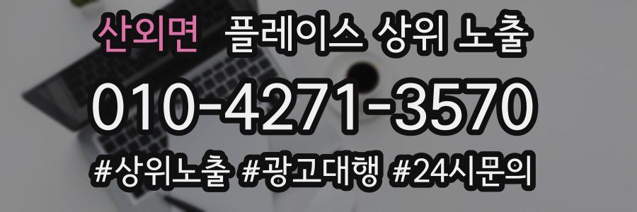 산외면 플레이스 상위 노출