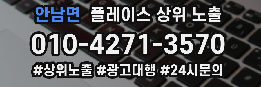 안남면 플레이스 상위 노출
