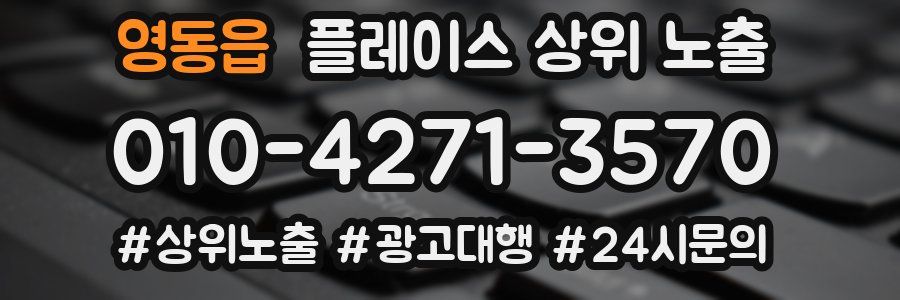 영동읍 플레이스 상위 노출