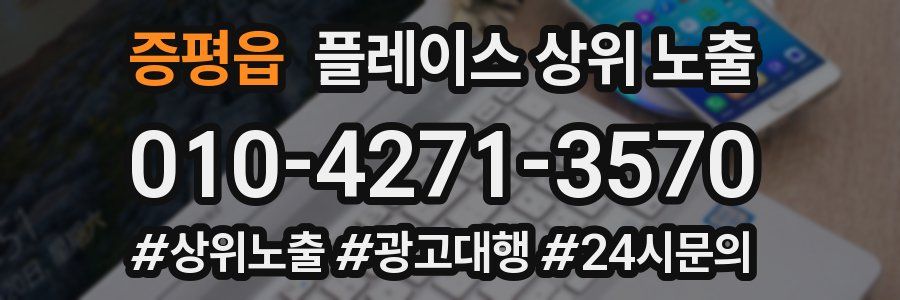 증평읍 플레이스 상위 노출