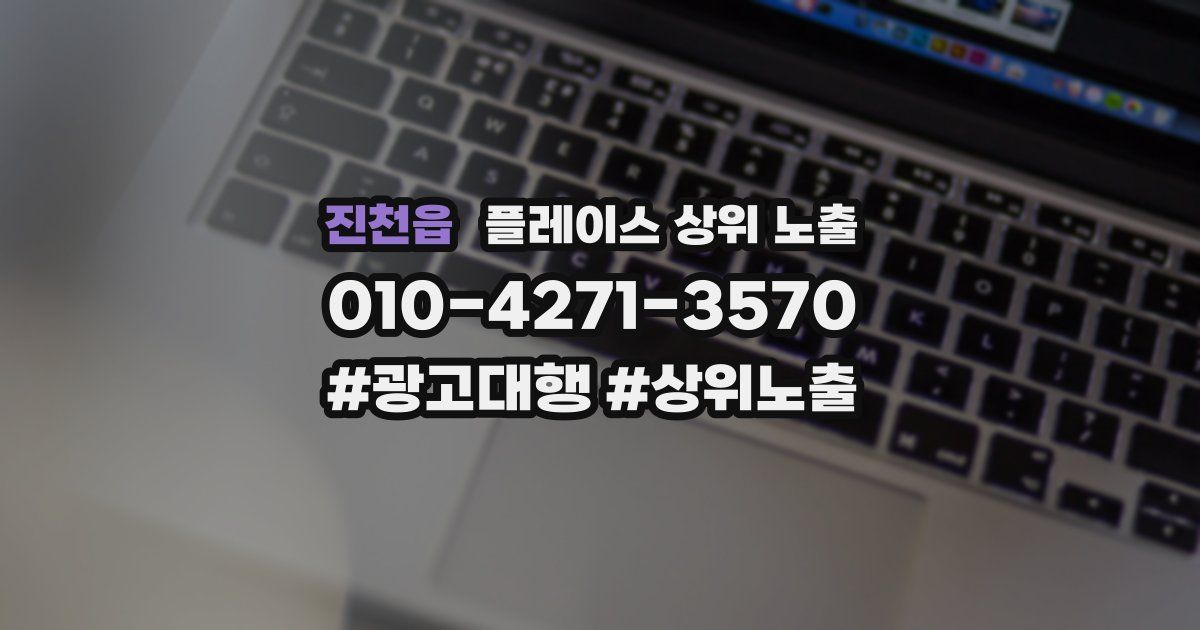 진천읍 플레이스 상위 노출