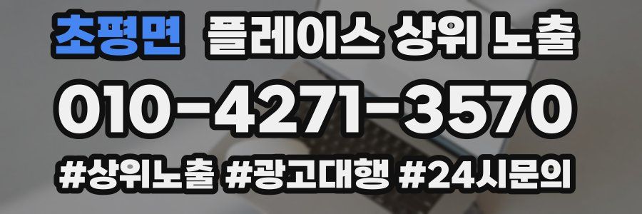초평면 플레이스 상위 노출