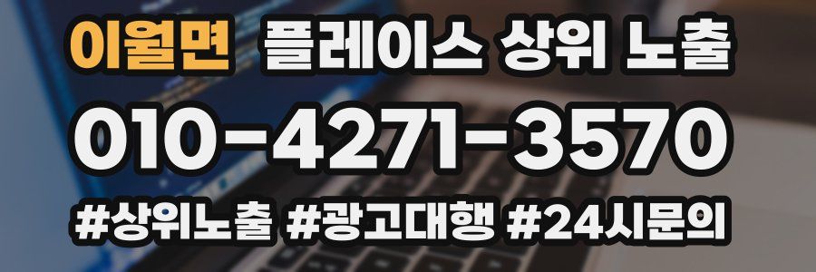 이월면 플레이스 상위 노출