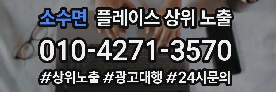 소수면 플레이스 상위 노출