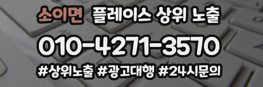 소이면 플레이스 상위 노출