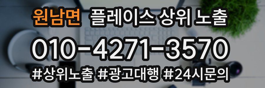 원남면 플레이스 상위 노출