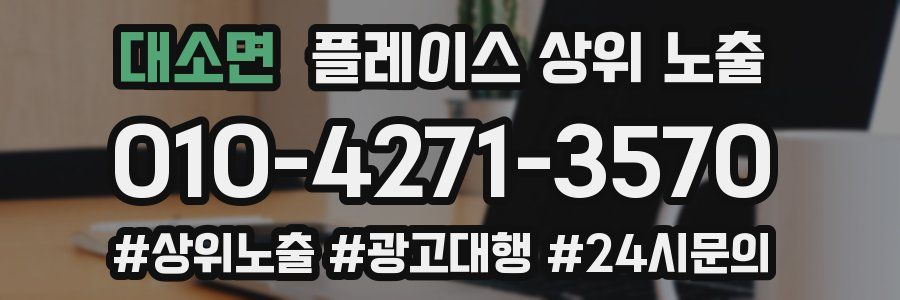 대소면 플레이스 상위 노출