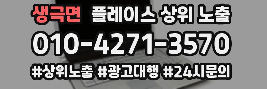 생극면 플레이스 상위 노출