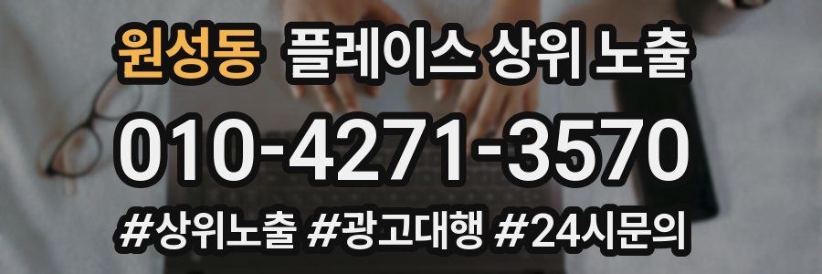 원성동 플레이스 상위 노출
