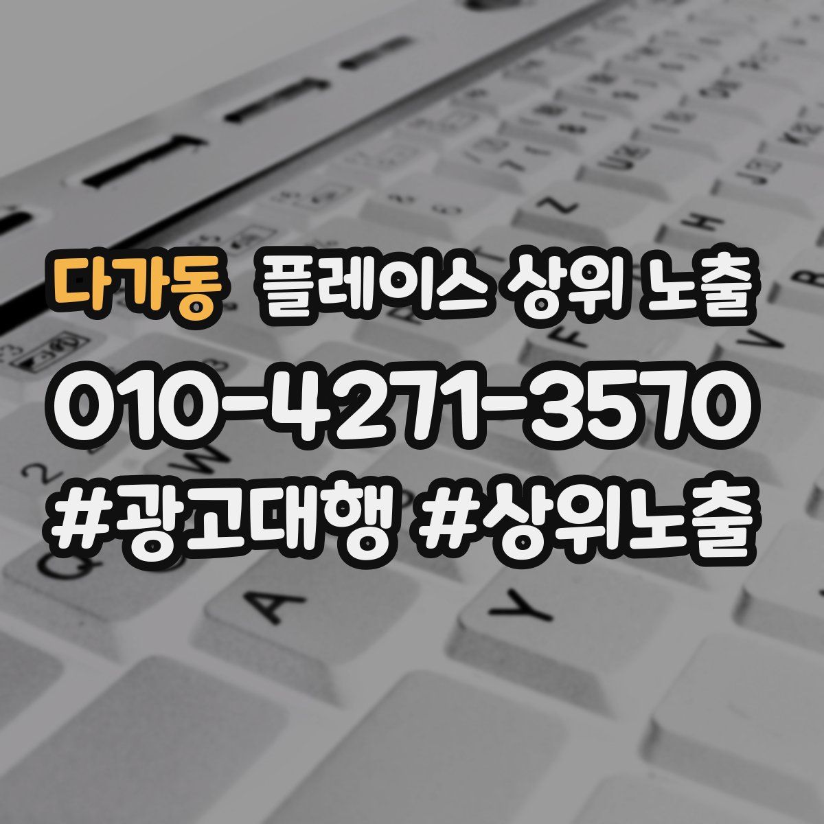 다가동 플레이스 상위 노출