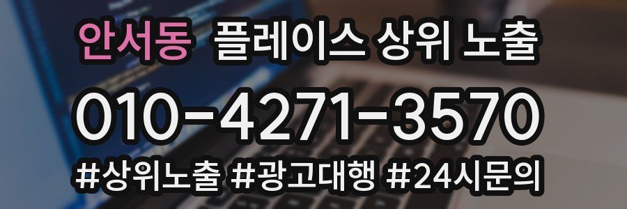 안서동 플레이스 상위 노출