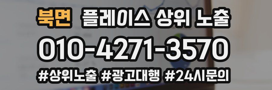 북면 플레이스 상위 노출